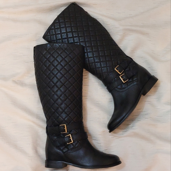 Quilted Kate Spade moto boots - Picture 1 of 12
